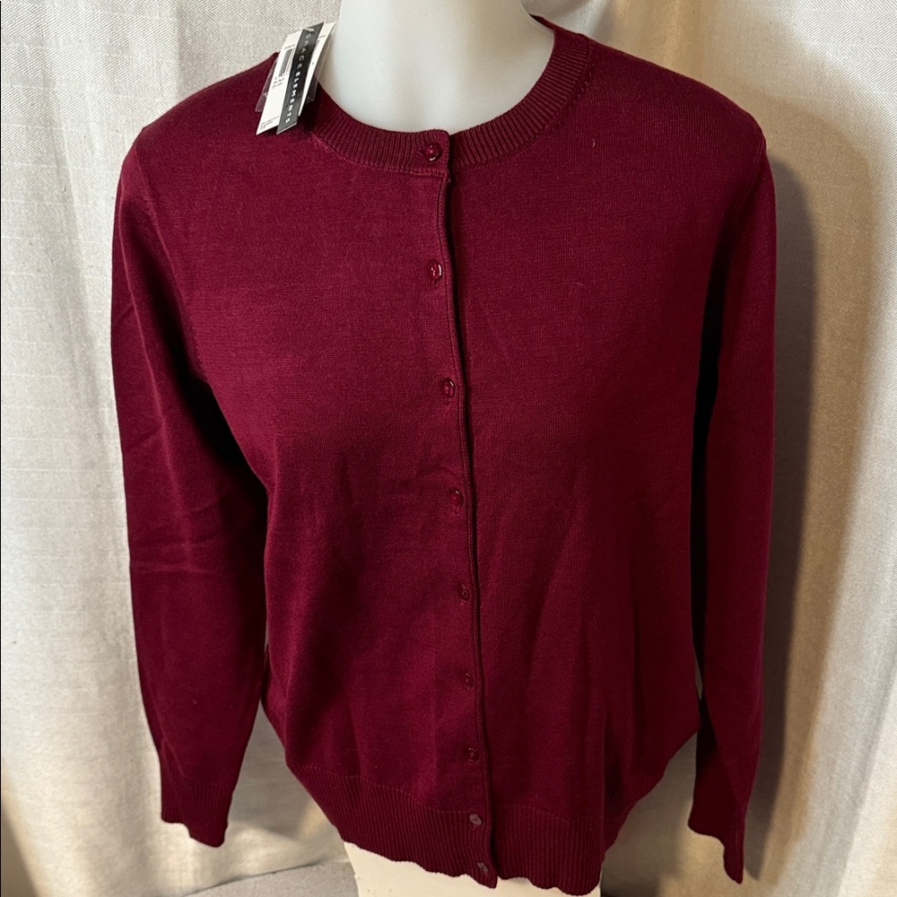 Grace Elements Deep Red Maple Cardigan